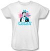 Miami Vice Ladies T-shirt James Crockett White Tee Shirt