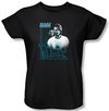 Miami Vice Ladies T-shirt Looking Out Black Tee Shirt