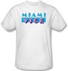 Miami Vice T-shirt Logo Classic Adult White Tee Shirt