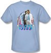 Miami Vice T-shirt Miami Heat Adult Light Blue Tee Shirt