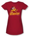 Mighty Mouse Juniors T-shirt I&#039;m Mighty Girly Red Tee