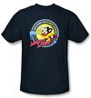 Mighty Mouse Kids T-shirt Planet Cheese Youth Navy Blue Tee