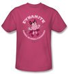 Mighty Mouse T-shirt - TV Series Dynamite Adult Hot Pink Tee