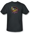 Mighty Mouse T-shirt - TV Series Mighty Circle Adult Charcoal Tee