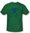 Mighty Mouse T-shirt - TV Series Mighty Mouse Adult Kelly Green Tee