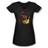 Mirrormask Shirt Juniors V Neck Big Top Poster Black Tee T-Shirt