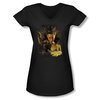 Mirrormask Shirt Juniors V Neck Queen Of Shadows Black Tee T-Shirt