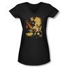 Mirrormask Shirt Juniors V Neck Trapped Black Tee T-Shirt