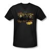 Mirrormask Shirt Slim Fit V Neck Hungry Black Tee T-Shirt