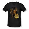 Mirrormask Shirt Slim Fit V Neck Queen Of Shadows Black Tee T-Shirt