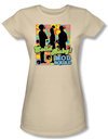 Mod Squad Juniors Shirt Mod Squad Pattern Sand T-Shirt