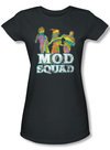 Mod Squad Juniors Shirt Run Groovy Charcoal T-Shirt