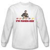 Monk Shirt I&#039;m Monk Ish Long Sleeve White Tee T-Shirt