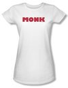 Monk Shirt Juniors Logo White Tee T-Shirt