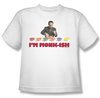 Monk Shirt Kids I&#039;m Monk Ish White Youth Tee T-Shirt