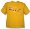 Mork &amp; Mindy Shirt Kids Nanu Rainbow Gold Youth Tee T-Shirt