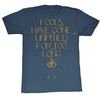 Mr. T Shirt It Ends Now Adult Blue Heather Tee T-Shirt