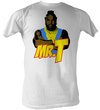 Mr. T T-Shirt - Cartoon T A-Team Adult White Tee Shirt