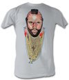 Mr. T T-Shirt - Chain Of Fool A-Team Adult Silver Tee Shirt