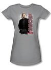 NCIS Juniors T-shirt - Gibbs Ponders Crime Drama Silver Tee Shirt