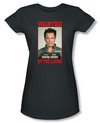 NCIS Juniors T-shirt - Wanted Anthony DiNozzo Charcoal Tee Shirt