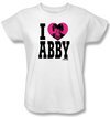 NCIS Ladies T-shirt - I Heart Abby Women&#039;s White Tee Shirt