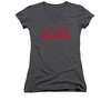 NCIS New Orleans Shirt Juniors V Neck Red Logo Charcoal T-Shirt