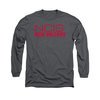 NCIS New Orleans Shirt Red Logo Long Sleeve Charcoal Tee T-Shirt