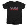 NCIS New Orleans Shirt Slim Fit V-Neck Neon Sign Black T-Shirt