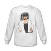 NCIS Shirt Abby Skulls Long Sleeve White Tee T-Shirt