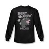 NCIS Shirt Bert Rocks Long Sleeve Black Tee T-Shirt