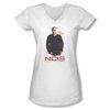 NCIS Shirt Juniors V Neck Timothy Mcgee White T-Shirt