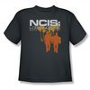 NCIS Shirt Kids Orange Silhouette Charcoal T-Shirt