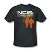 NCIS Shirt Orange Silhouette Charcoal T-Shirt