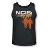 NCIS Shirt Tank Top Orange Silhouette Charcoal Tanktop