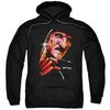 Nightmare On Elm Street Hoodie Freddy&#039;s Face Black Sweatshirt Hoody