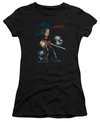 Nightmare On Elm Street Juniors Shirt Poster Black T-Shirt