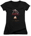 Nightmare On Elm Street Juniors V Neck Shirt Alternate Poster Black T-Shirt