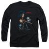 Nightmare On Elm Street Long Sleeve Shirt Poster Black Tee T-Shirt