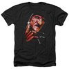 Nightmare On Elm Street Shirt Freddy&#039;s Face Heather Black T-Shirt