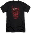 Nightmare On Elm Street Slim Fit Shirt One Two Freddys Coming For You Black T-Shirt