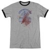 Nightmare On Elm Street Springwood High Victim Heather Grey Ringer Shirt