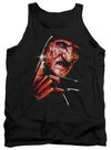 Nightmare On Elm Street Tank Top Freddy&#039;s Face Black Tanktop