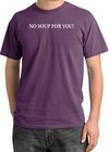 No Soup For You T-shirt - Adult Pigment Dyed Plum Tee