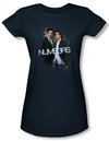 NUMB3RS Juniors T-shirt - Don &amp; Charlie Navy Blue Tee Shirt