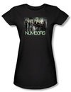 NUMB3RS Juniors T-Shirts - Numbers Cast Black Tee T-Shirt