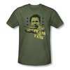 Old School Shirt Frank The Tank Adult Heather Green Tee T-Shirt