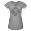 Parks And Recreation Shirt Juniors V Neck City Seal Silver T-Shirt