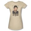 Parks And Recreation Shirt Juniors Woman Of The Year Cream T-Shirt