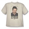 Parks And Recreation Shirt Kids Woman Of The Year Cream T-Shirt